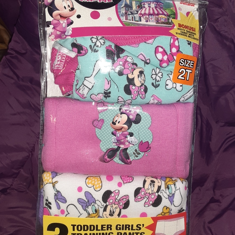 3-pk Toddler Girls Training Pants